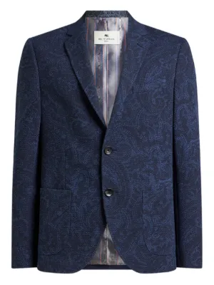 ETRO ペイズリー ジャケット | ブルー | FARFETCH JP