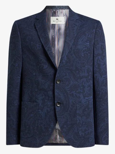 ETRO paisley single-breasted blazer