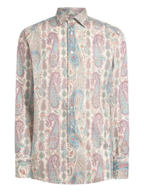 ETRO paisley foliage cotton muslin shirt