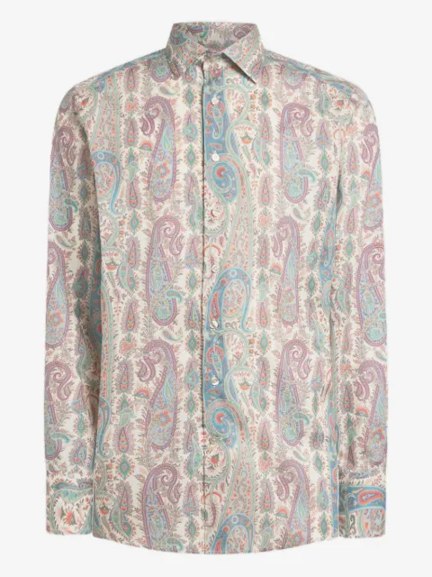 ETRO camisa con motivo de cachemira