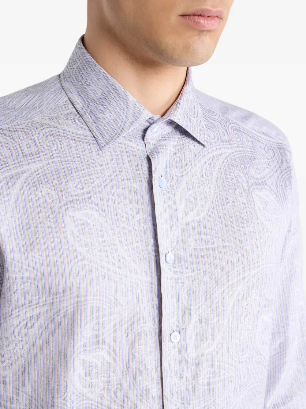 ETRO Poloshirt met jacquard Paars
