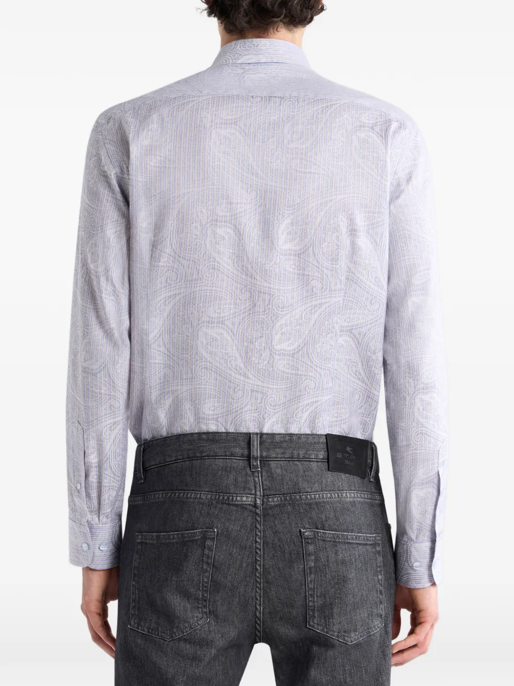 ETRO Poloshirt met jacquard Paars