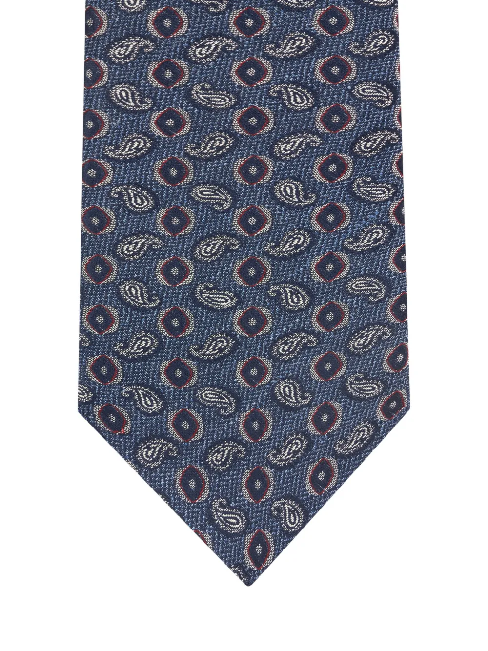 ETRO jacquard paisley tie - Blauw