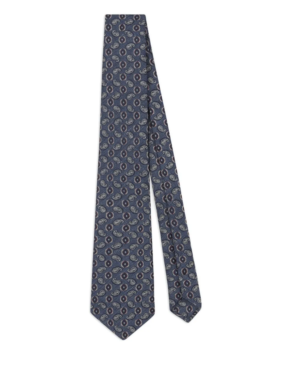 ETRO jacquard paisley tie - Blu