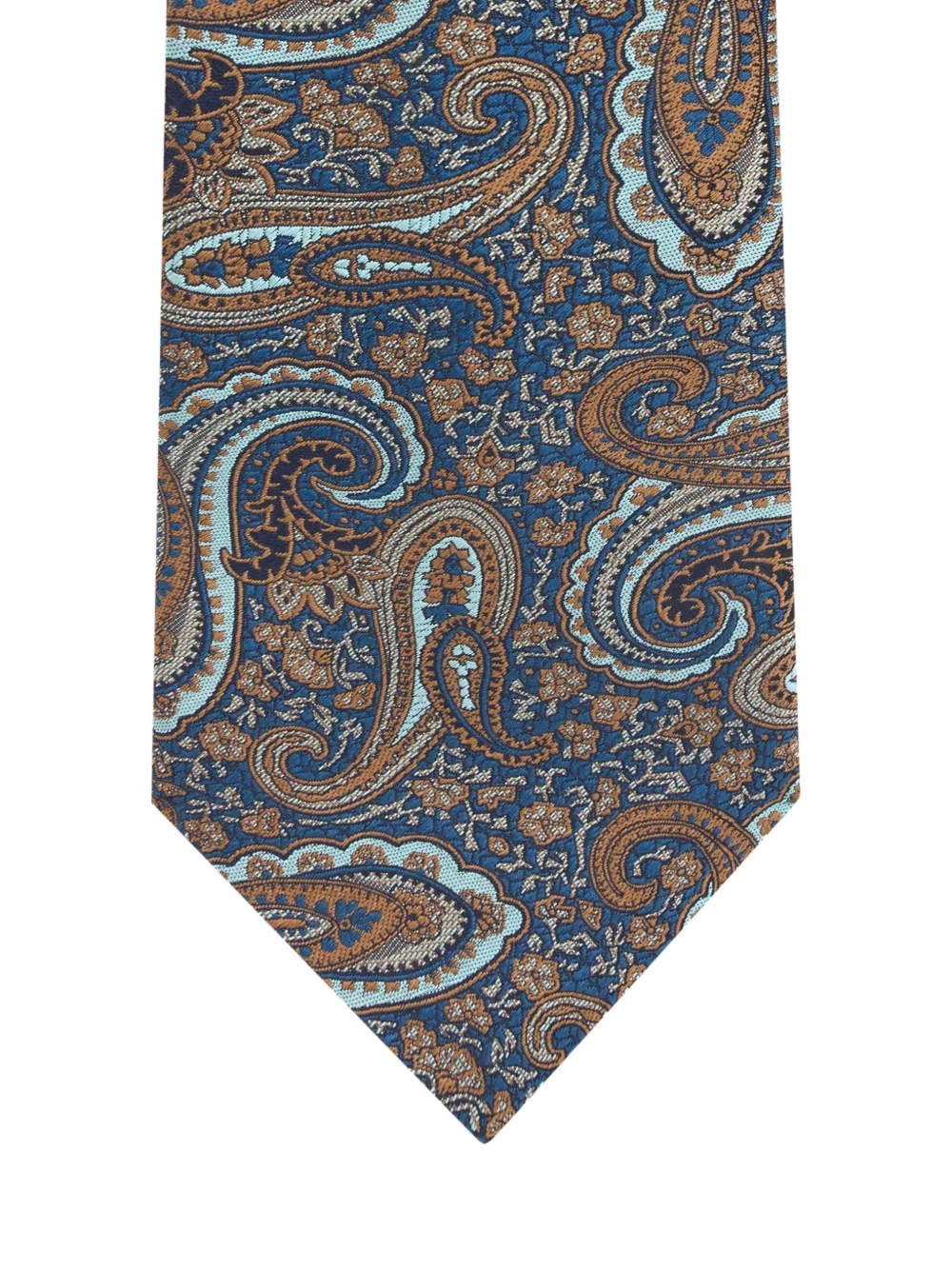 ETRO jacquard floral paisley tie - Bruin