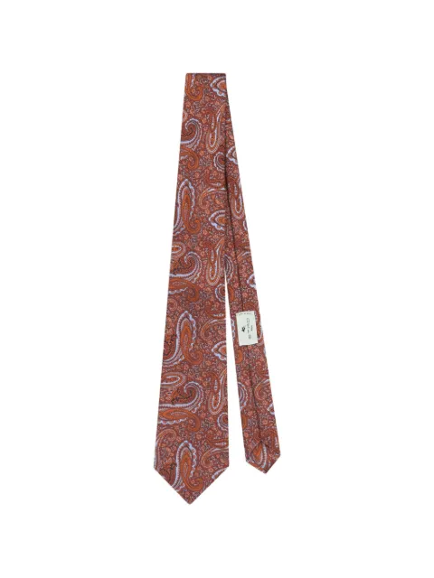ETRO jacquard paisley tie
