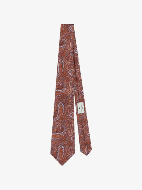 ETRO jacquard paisley tie