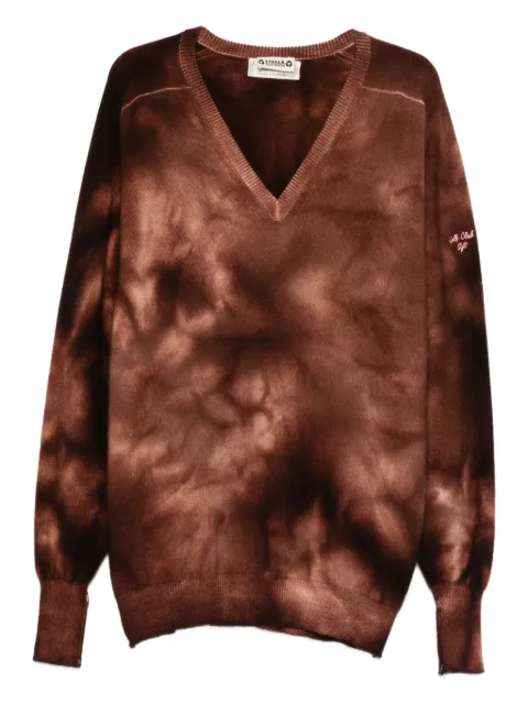 A.N.G.E.L.O. Vintage Upcycling tie-dye V-neck sweater