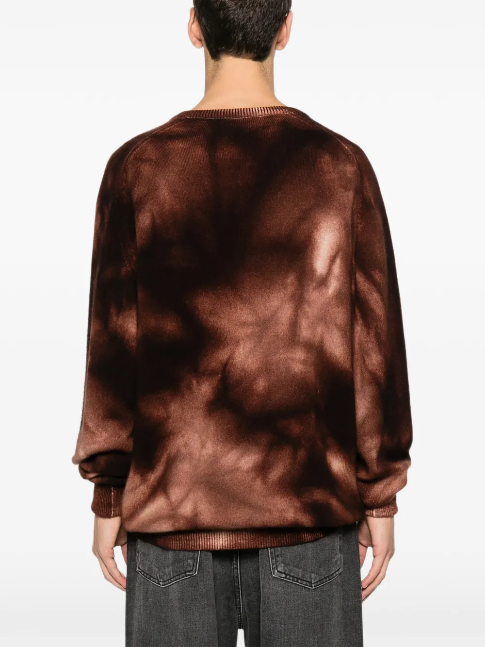 Tie-Dye V-Neck Sweater
