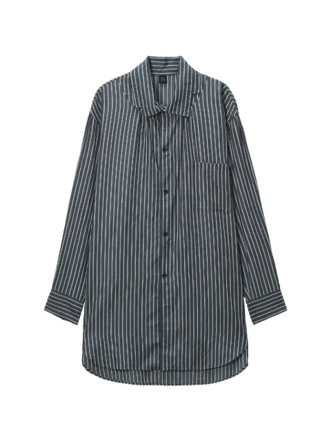 Y's striped chest-pocket shirt
