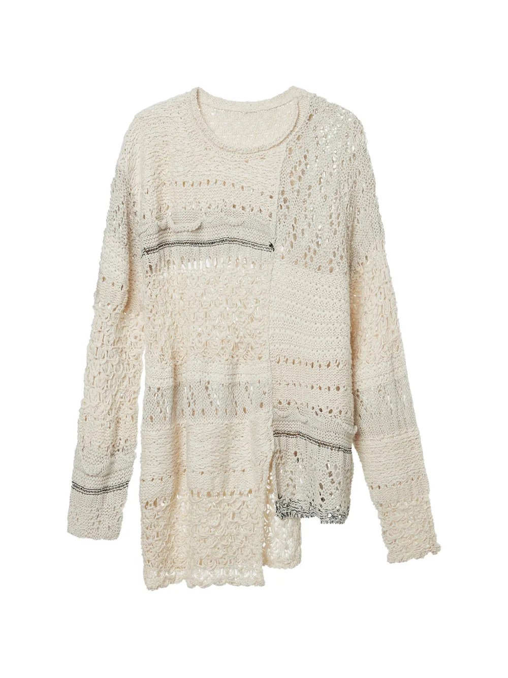 Y's openwork-knit sweater - Toni neutri