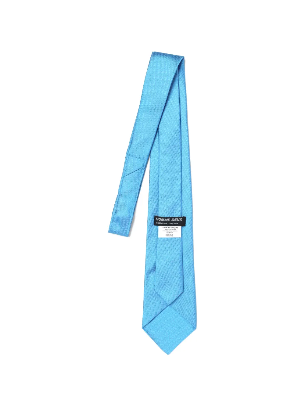 Comme des Gar&ccedil;ons Homme Deux textured tie - Blauw
