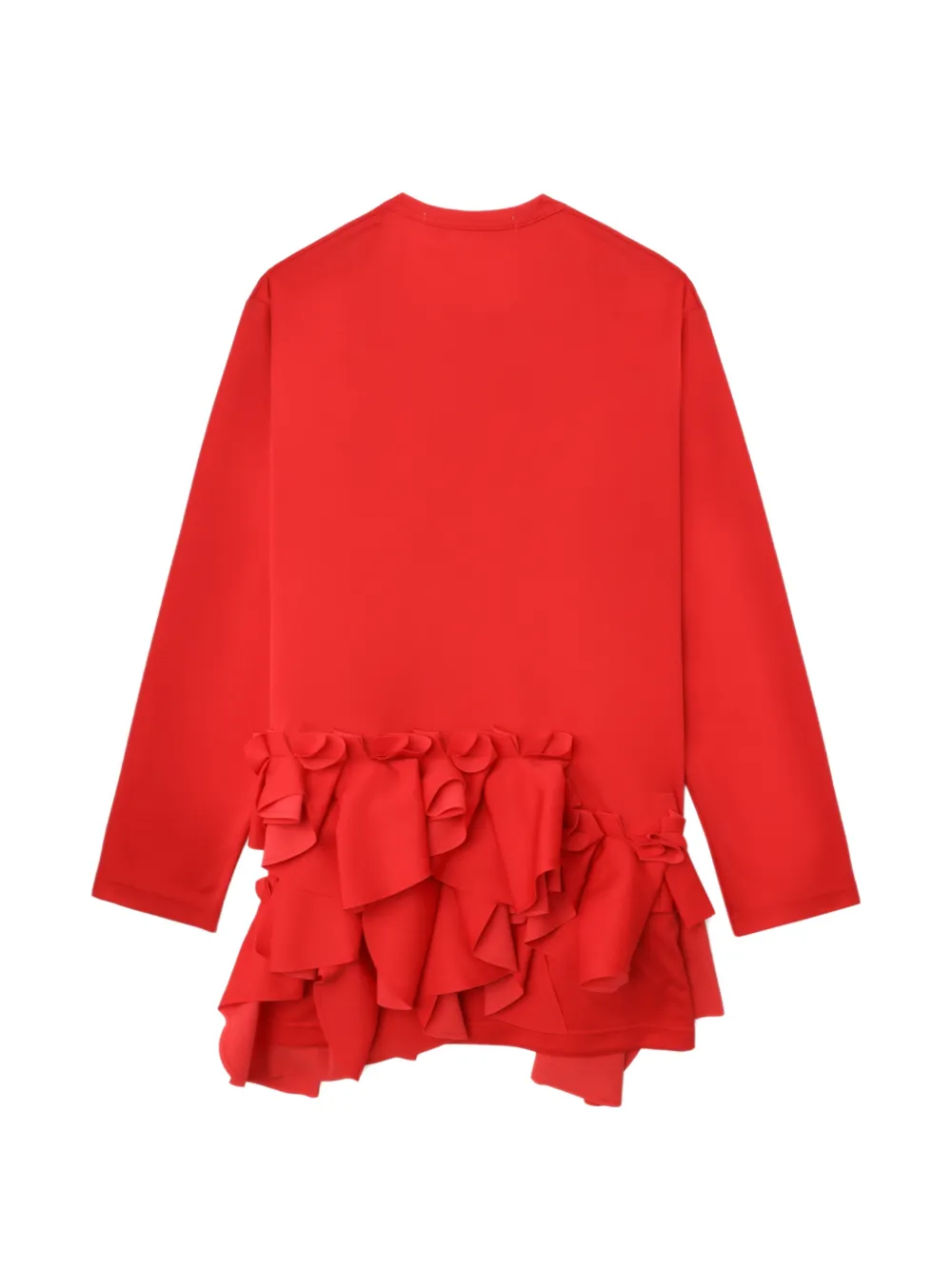 Comme Des Garçons Comme Des Garçons ruffled-hem Top | Red | FARFETCH