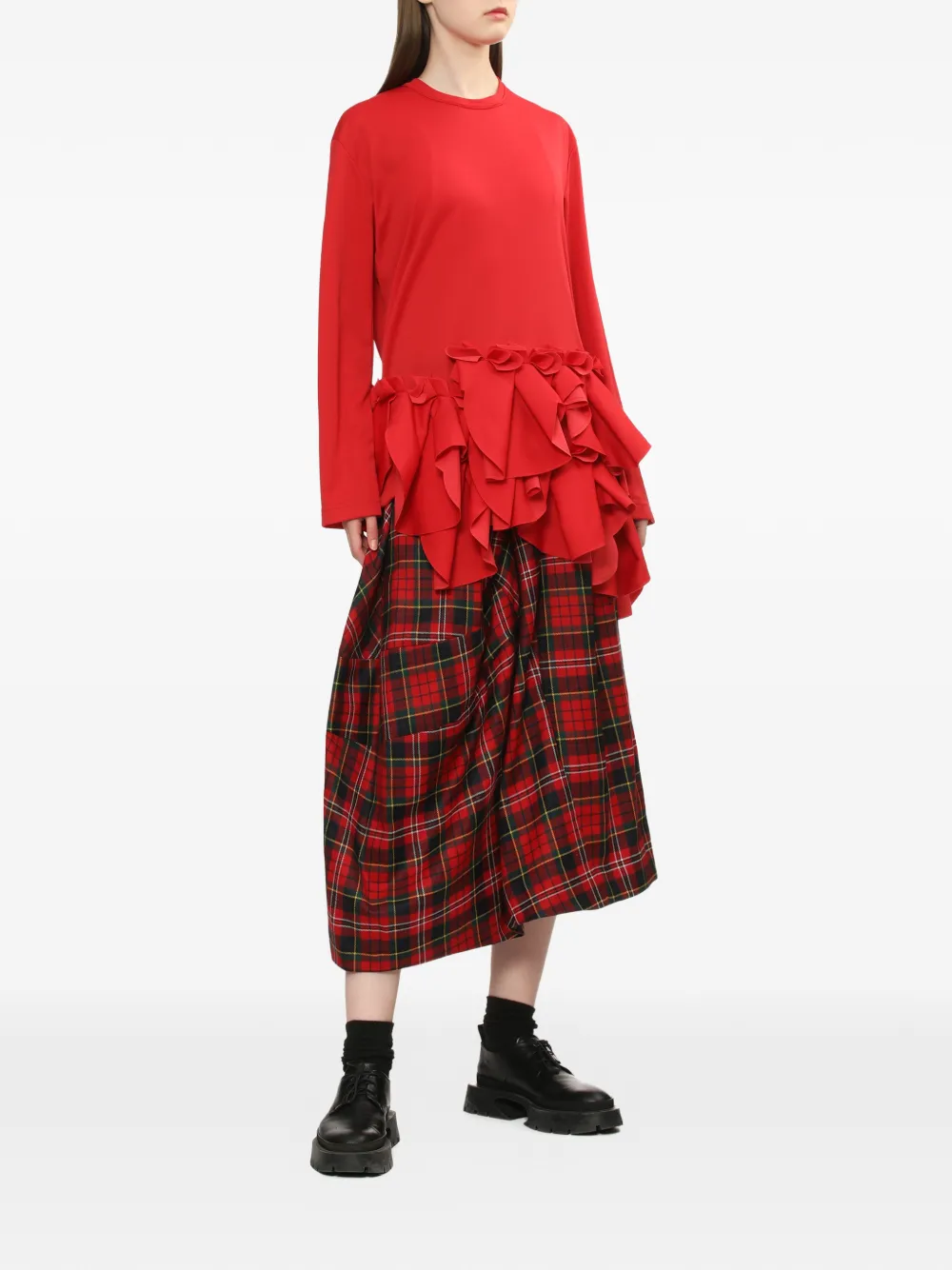 Comme Des Gar&ccedil;ons Comme Des Gar&ccedil;ons Top met ruches - Rood