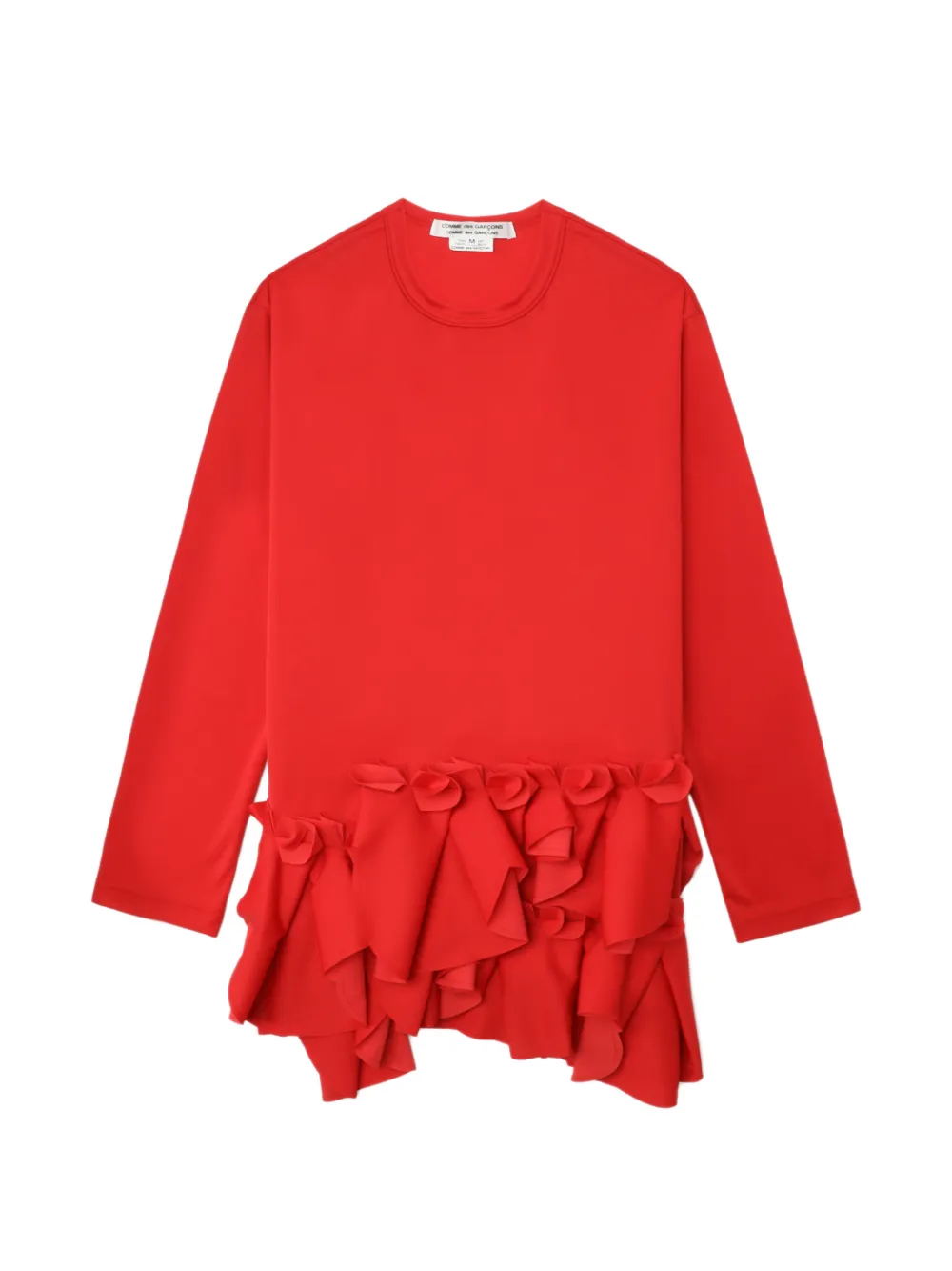Comme Des Garçons Comme Des Garçons Top con ruches - Rosso