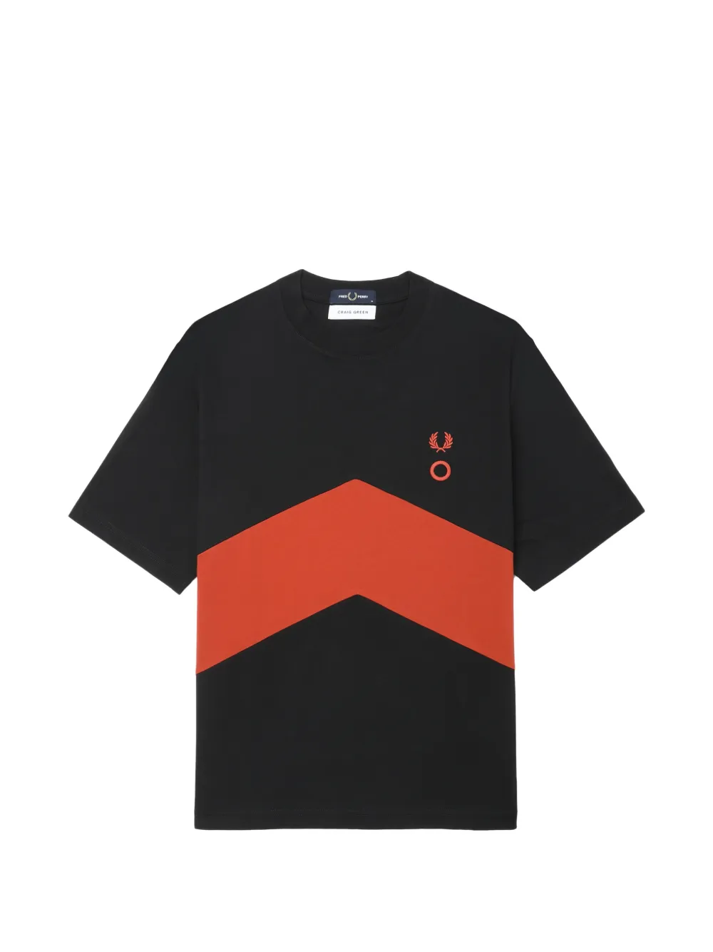 Fred Perry x Craig Green logo-detail T-shirt - Nero