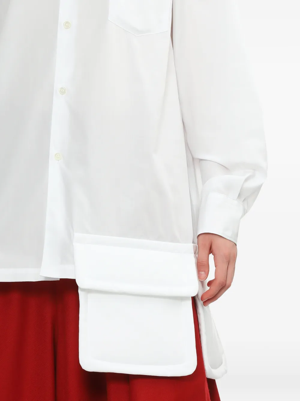 Comme Des Garçons Comme Des Garçons blouse met zak Wit