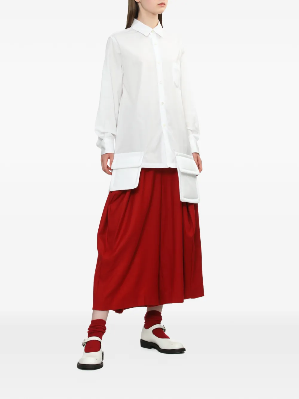 Comme Des Gar&ccedil;ons Comme Des Gar&ccedil;ons pocket shirt - Wit