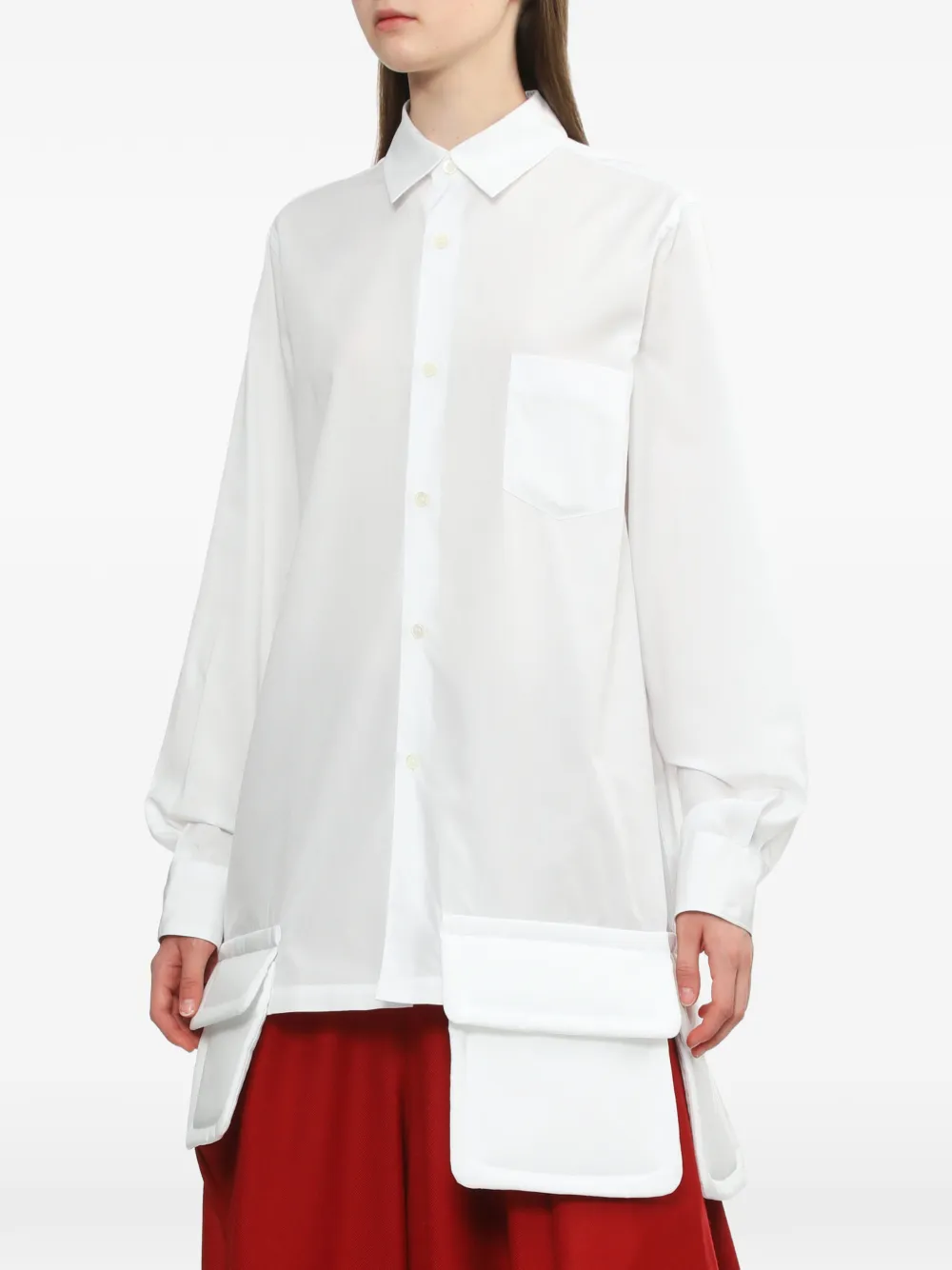  Comme Des Garçons Comme Des Garçons Pocket Shirt - White 