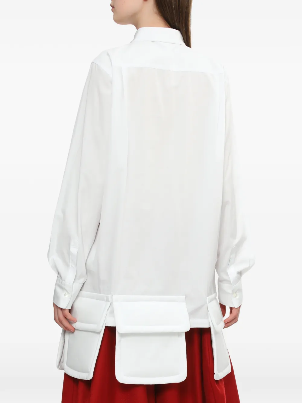 Comme Des Garçons Comme Des Garçons blouse met zak Wit