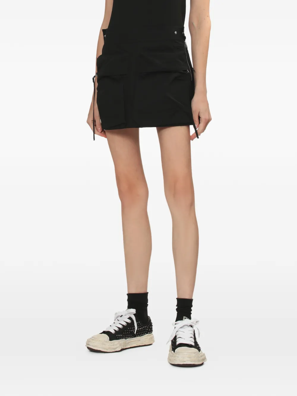 Helmut Lang pocket zip skirt - Nero