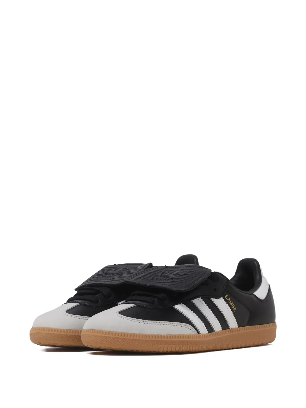adidas Gestreepte sneakers met klittenband Zwart