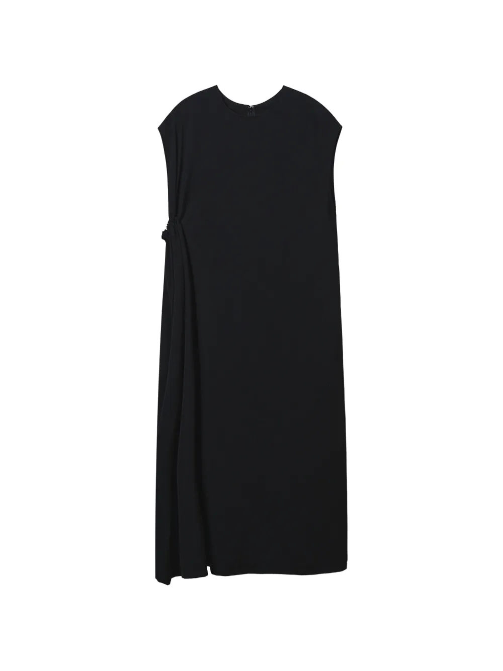 Y's ruched midi dress - Nero