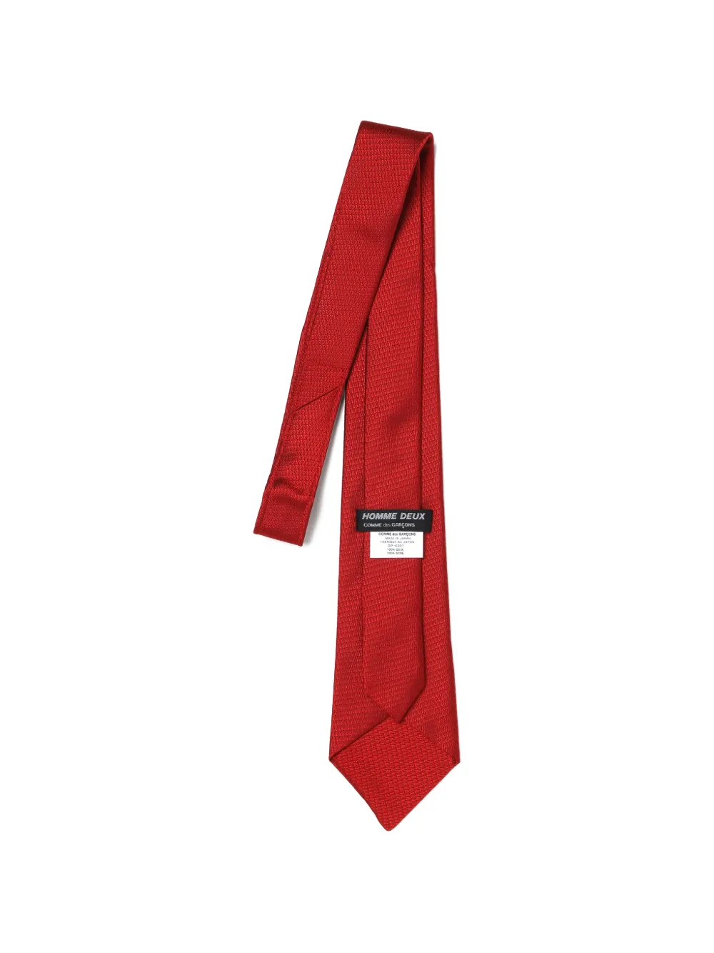 Comme des Gar&ccedil;ons Homme Deux textured tie - Rood