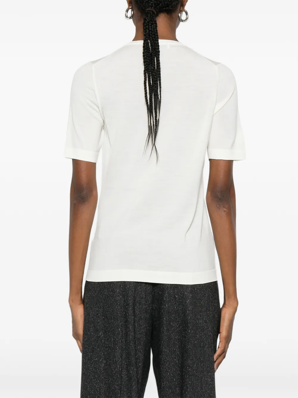 Goes Botanical Crew-neck T-shirt In White