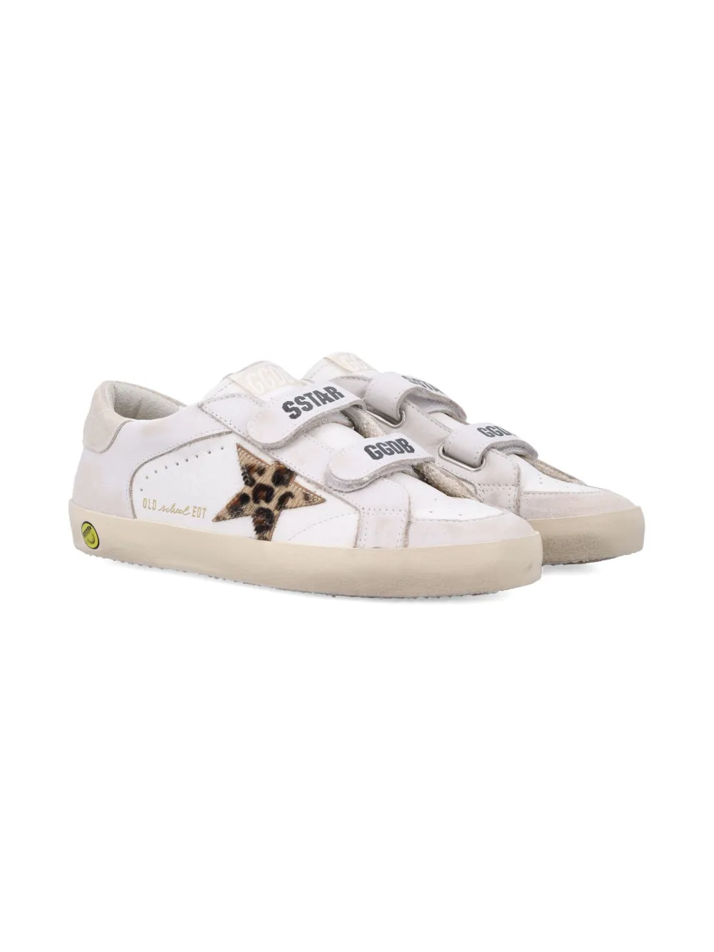 Golden Goose Kids Old School leren sneakers Wit