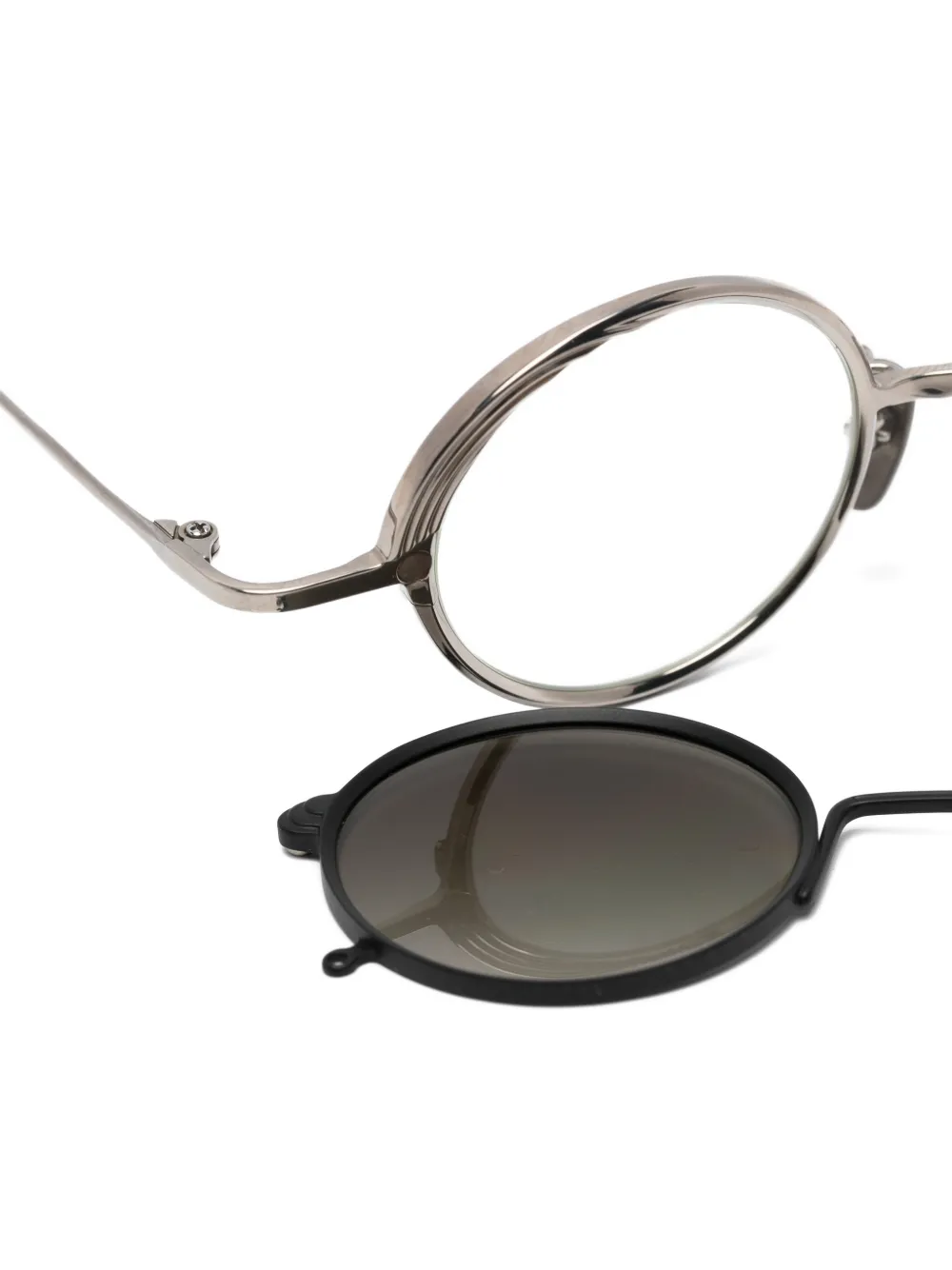  Rigards Ziggy Chen Round-frame Glasses - Silver 