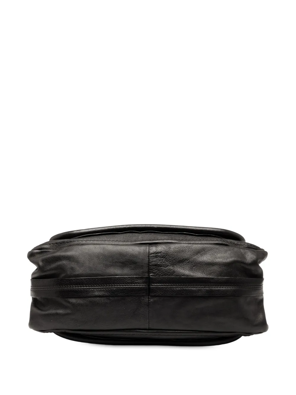 CHLOÉ Pre-owned 2010-2025 Medium Pebbled Leather Paraty Satchel In Black