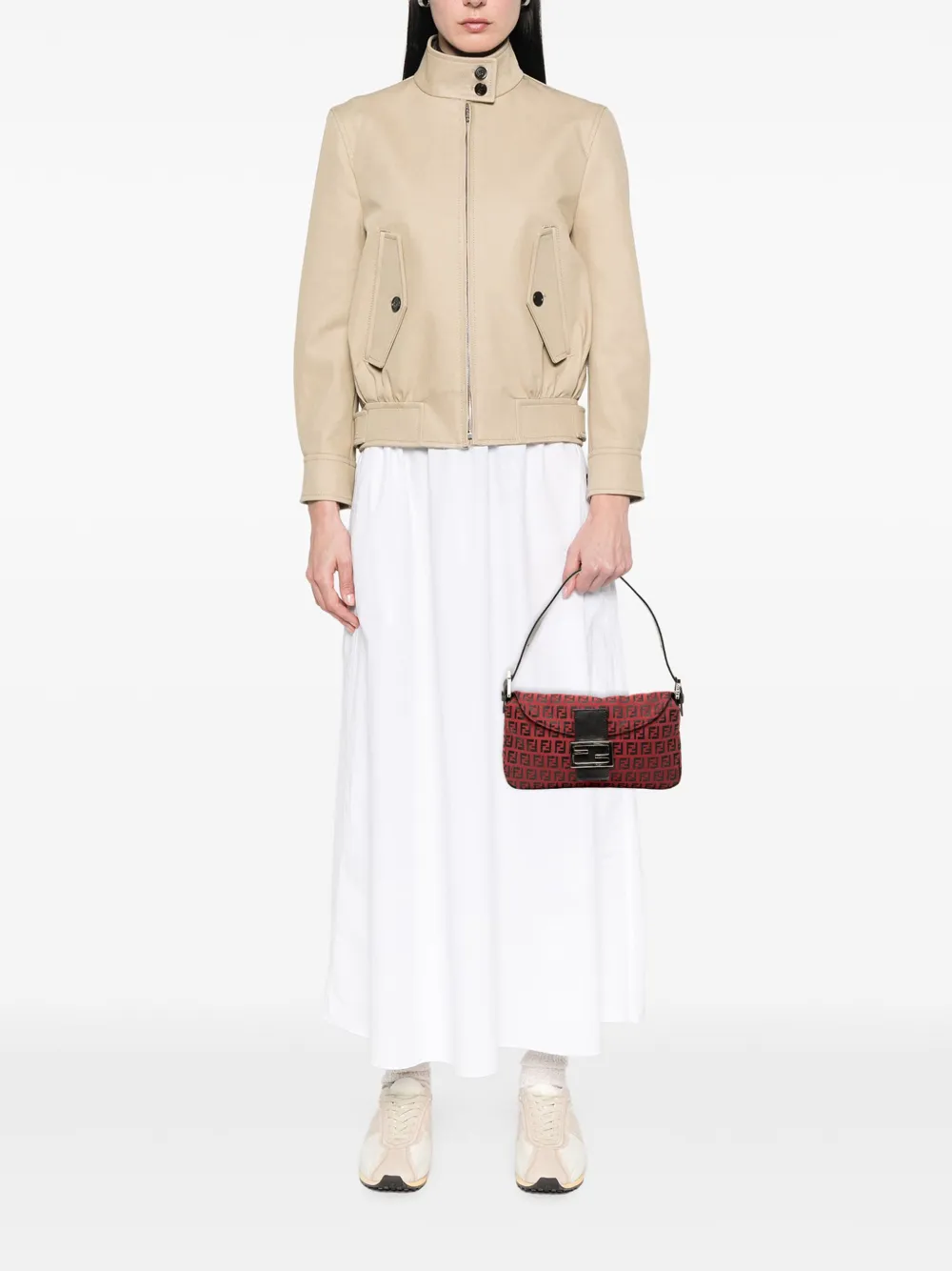 Fendi Pre-Owned 2000-2010 Zucchino Canvas Double Flap shoulder bag | Pre-Owned | Image 2