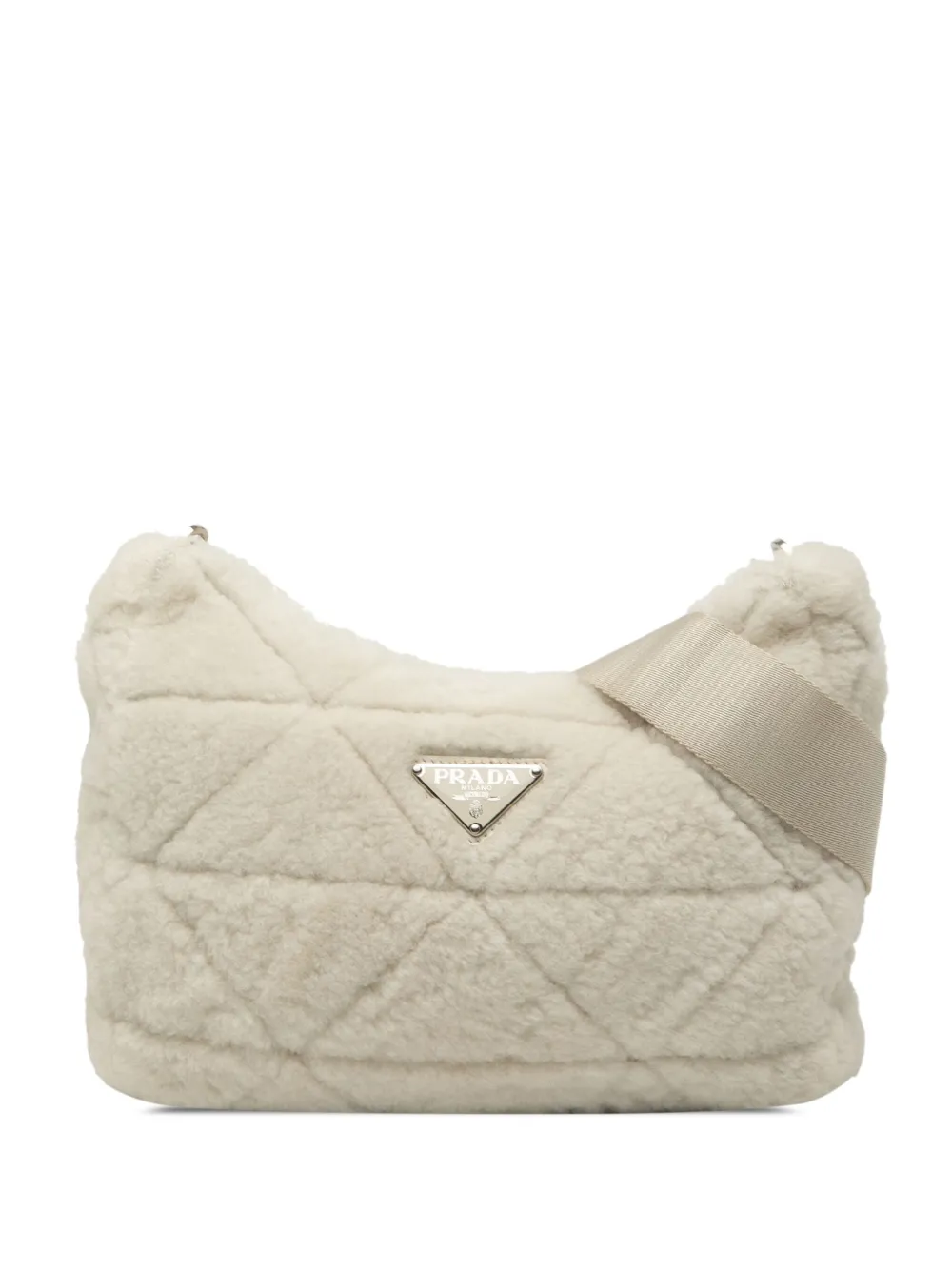 Prada Pre-Owned 2013-2025 Quilted Shearling Padded crossbody bag - Prada Pre-Owned 2013-2025 Quilted Shearling Padded crossbody bag -