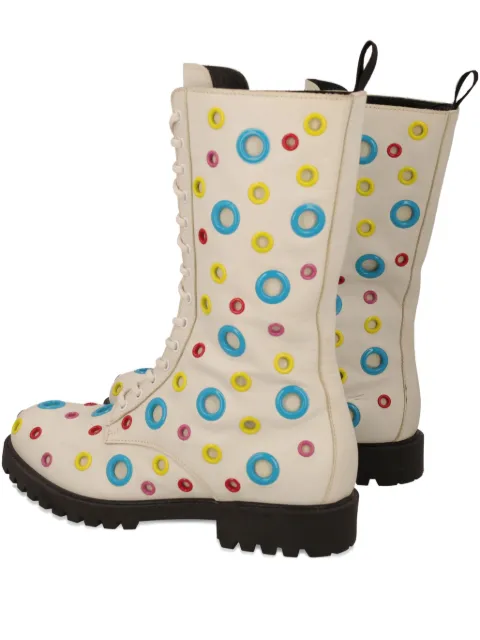 Moschino Pre-Owned lace-up biker boots