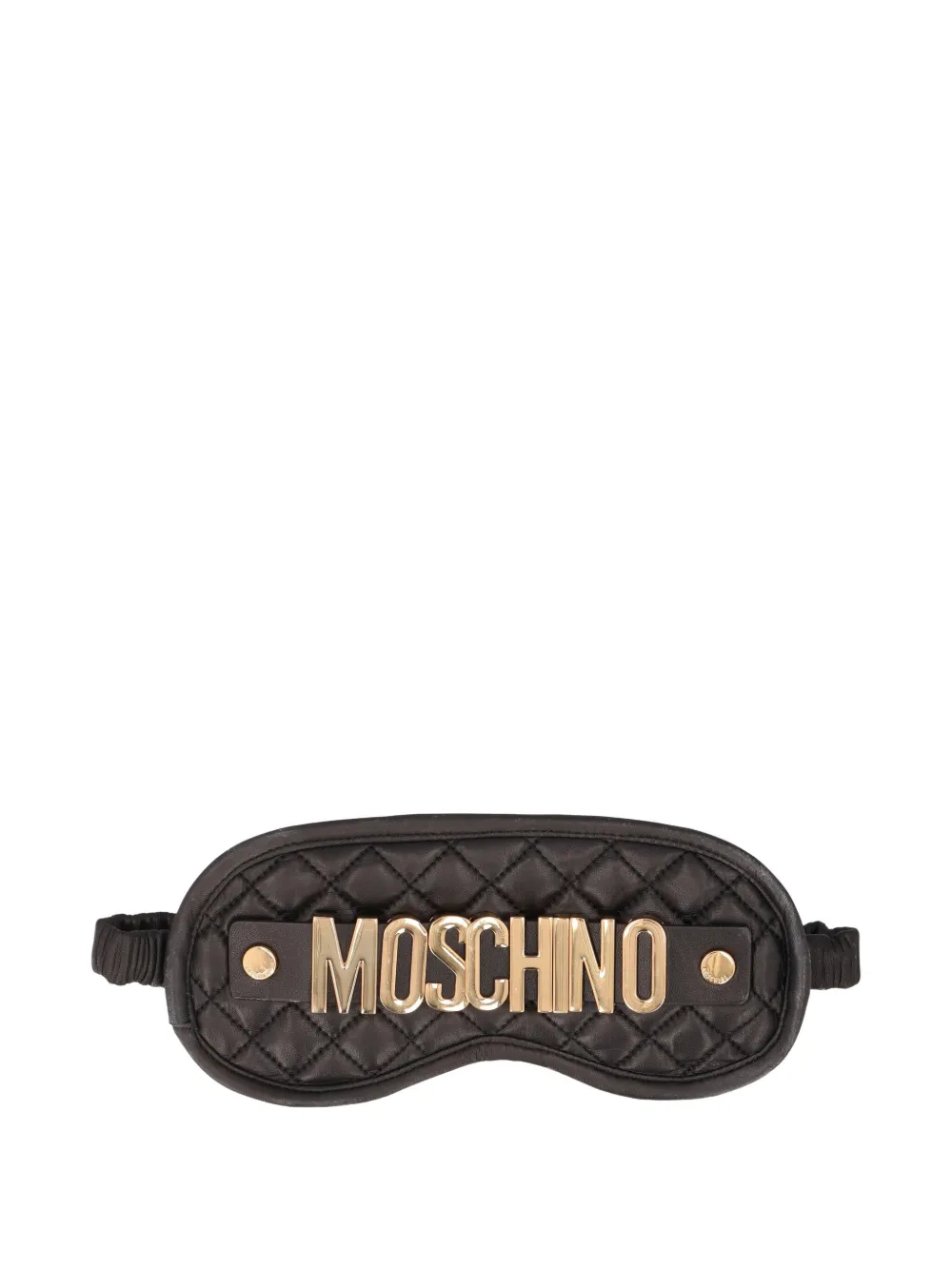 Moschino Pre-Owned x H&M quilted logo-detail sleeping mask - Nero