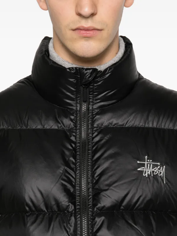 Stüssy ジップ パデッドベスト | ブラック | FARFETCH JP
