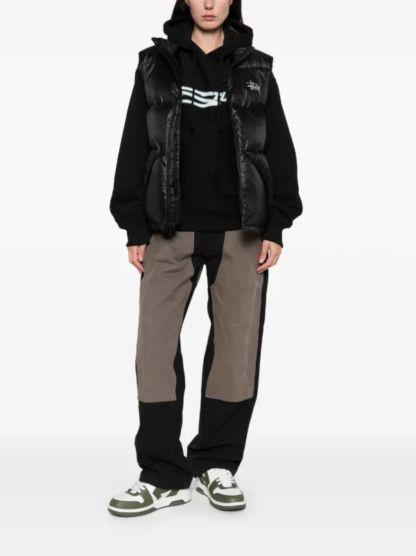 Stüssy ジップ パデッドベスト | ブラック | FARFETCH JP