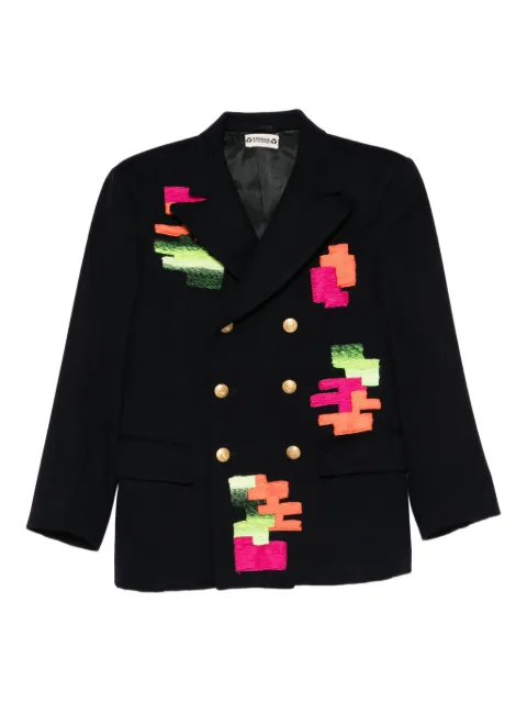 A.N.G.E.L.O. Vintage Upcycling double-breasted embroidered blazer