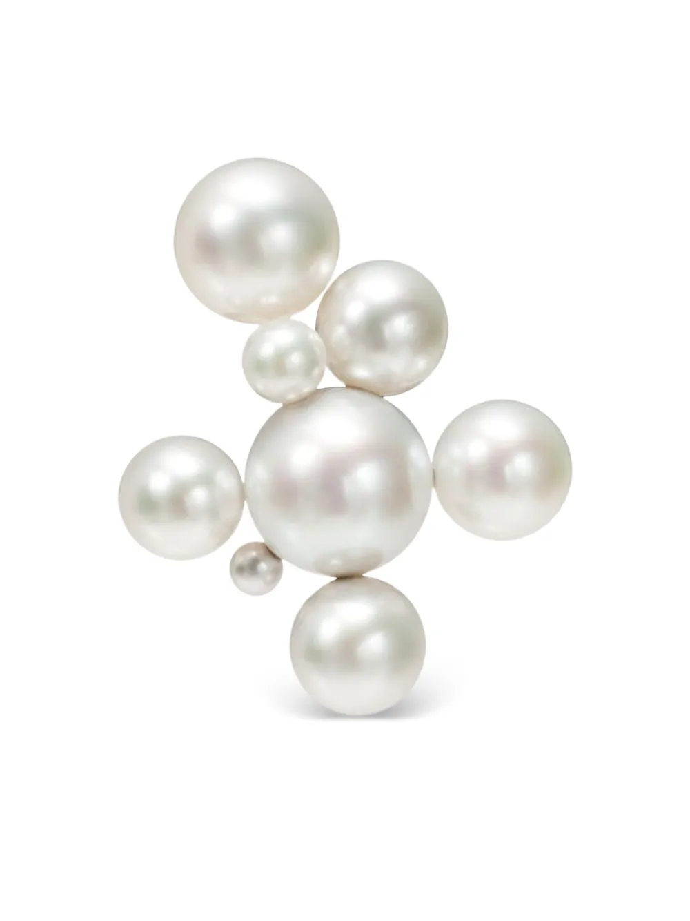 Assael 18K yellow gold multi-bubble akoya pearl ring - Oro