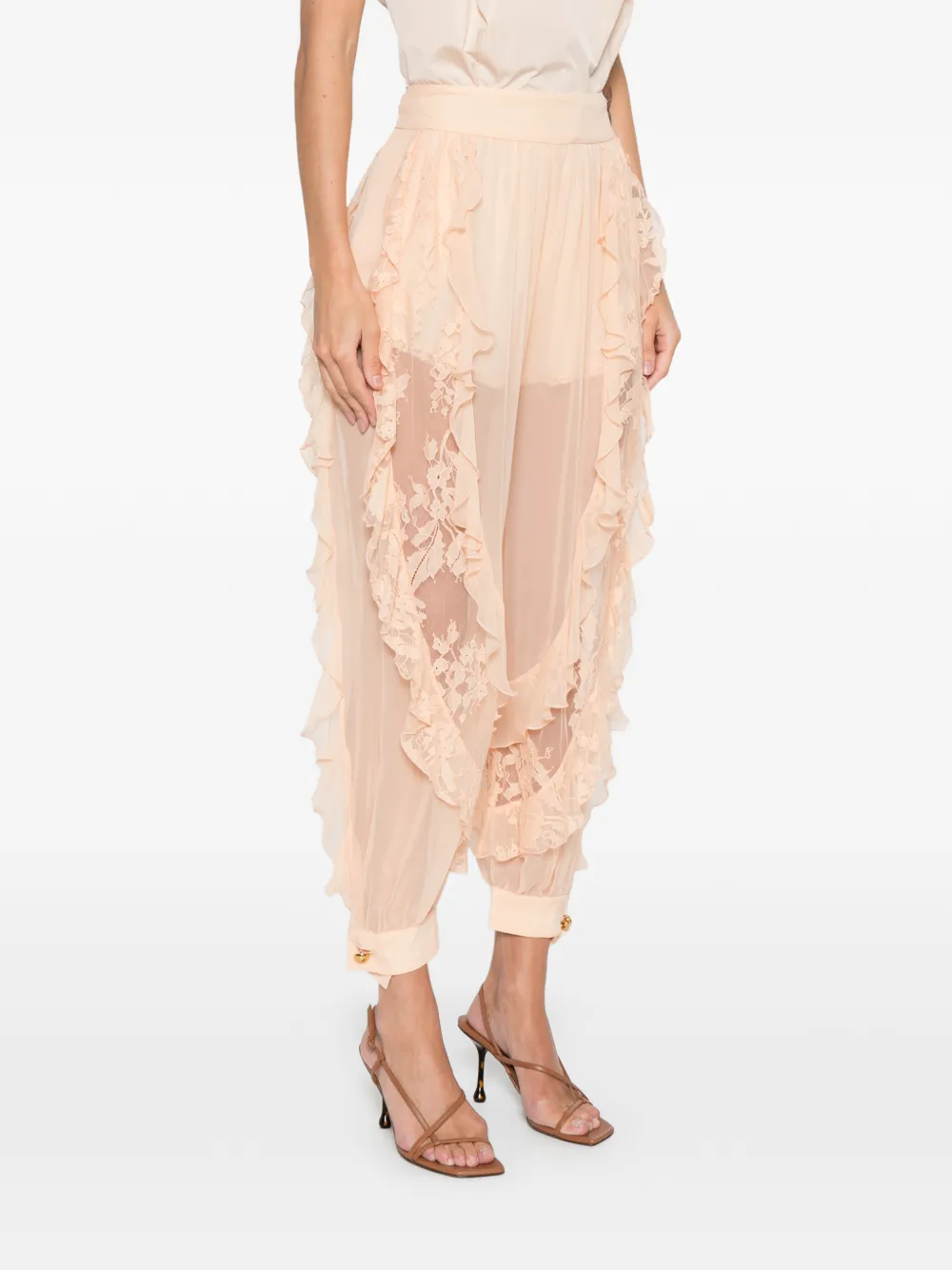 Rebellion Ruffled Lace Trousers