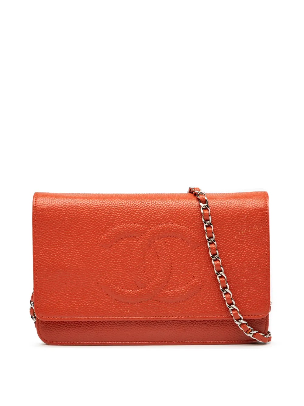 CHANEL Pre-Owned 2012-2013 CC Caviar Wallet On Chain crossbody bag - CHANEL Pre-Owned 2012-2013 CC Caviar Wallet On Chain crossbody bag -