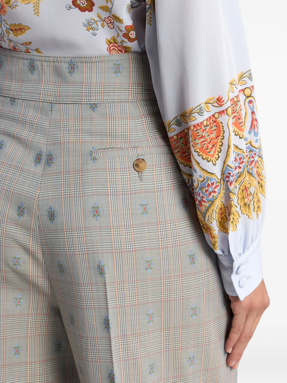 ETRO チェック パンツ | ニュートラル | FARFETCH JP