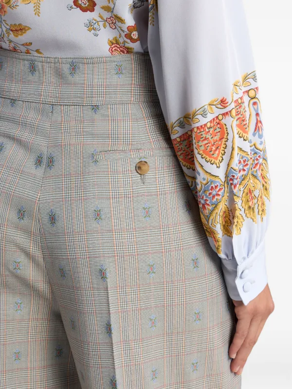 ETRO チェック パンツ | ニュートラル | FARFETCH JP