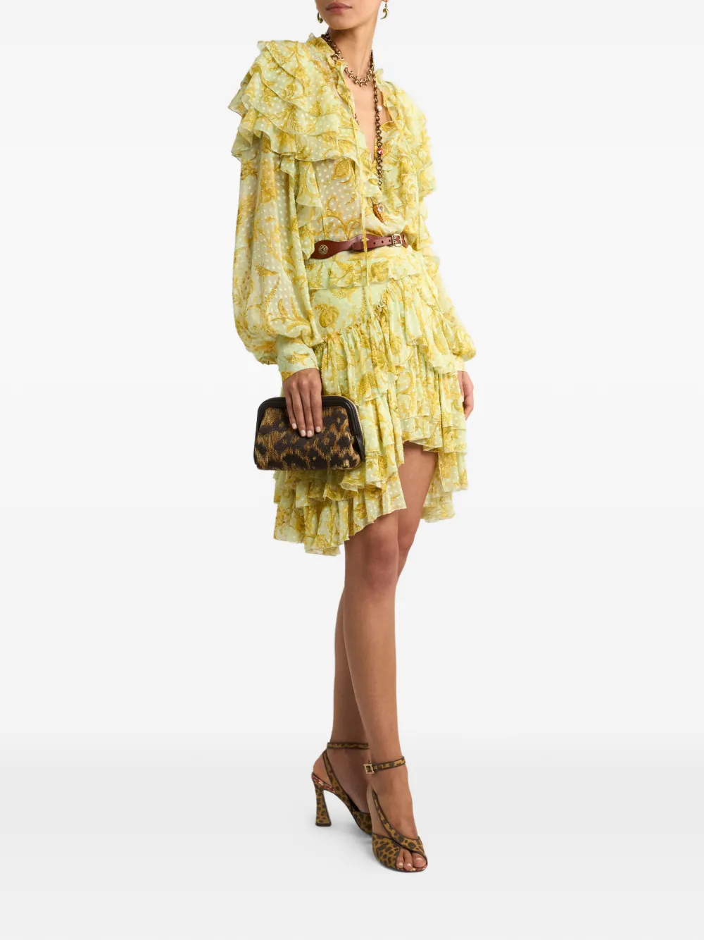 ETRO floral top - Geel