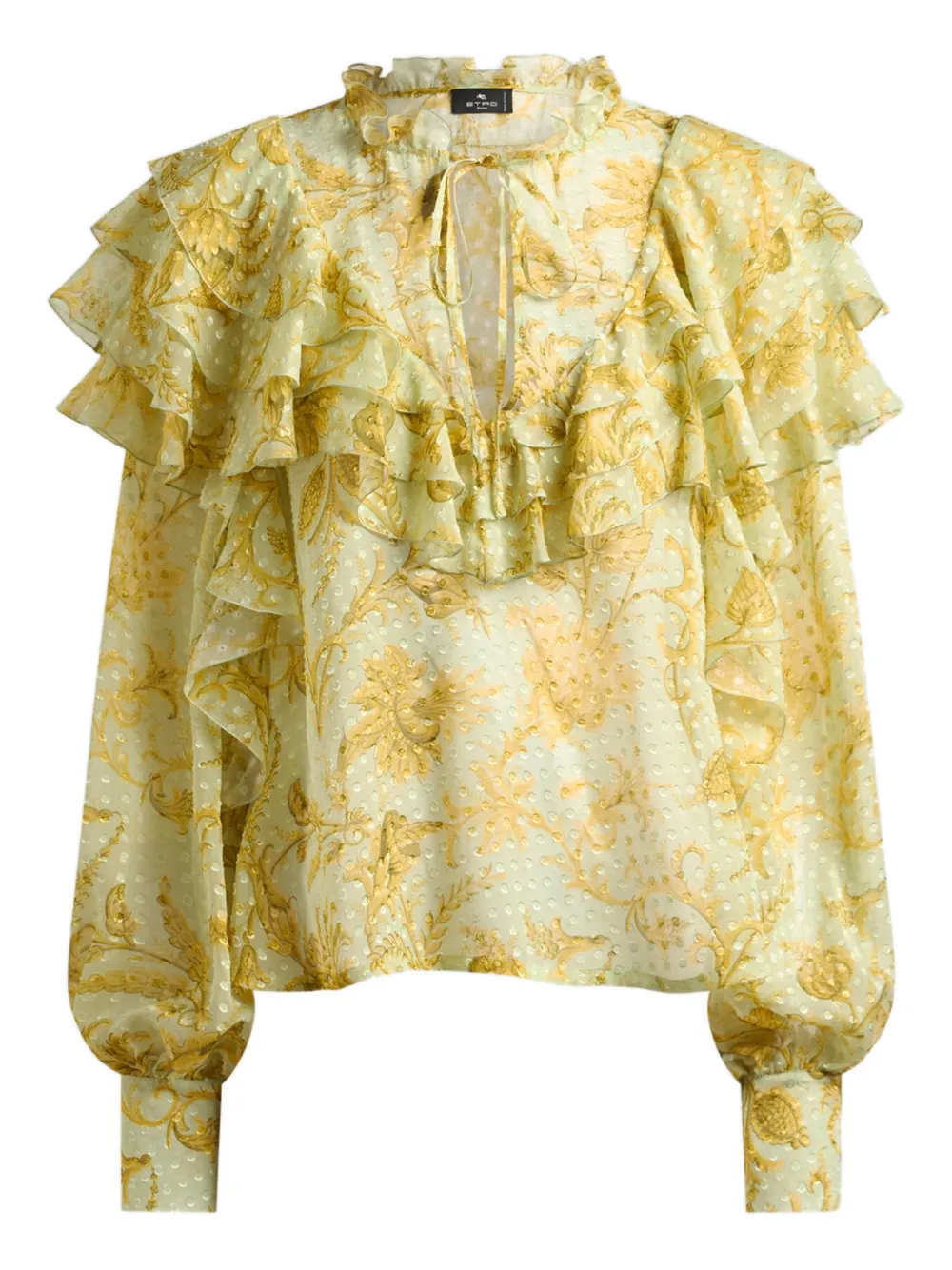 ETRO floral top - Giallo