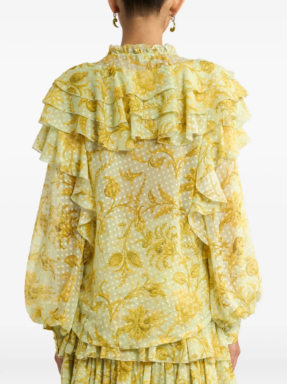 ETRO Top met bloemenprint Geel