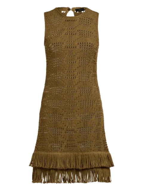 ETRO vestido midi con flecos