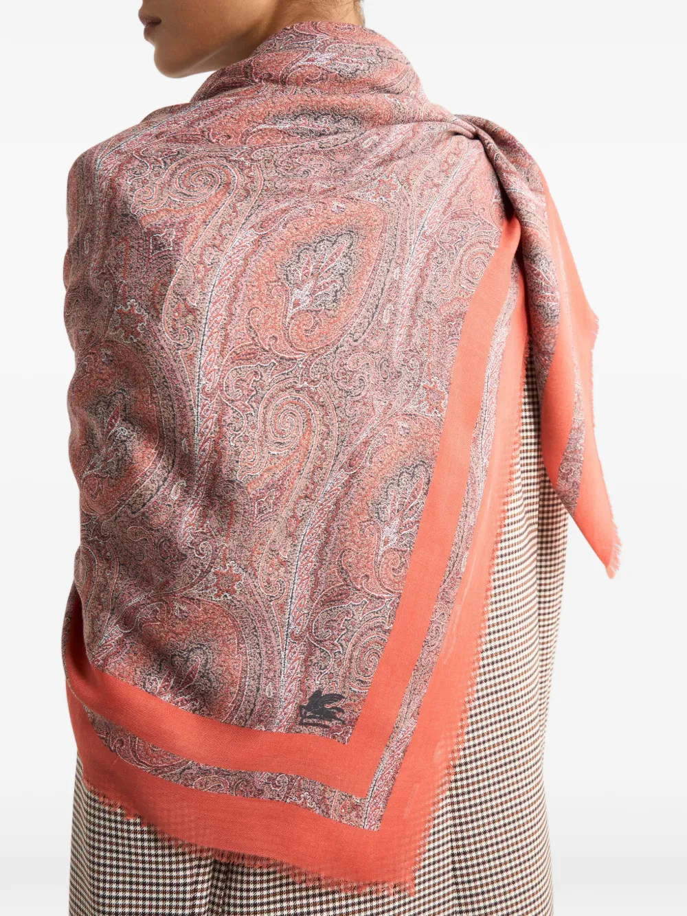 Etro Floral Paisley Modal Shawl In Neutral