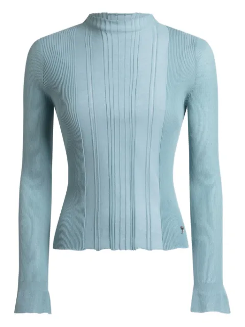 ETRO suéter en jacquard con cuello en relieve